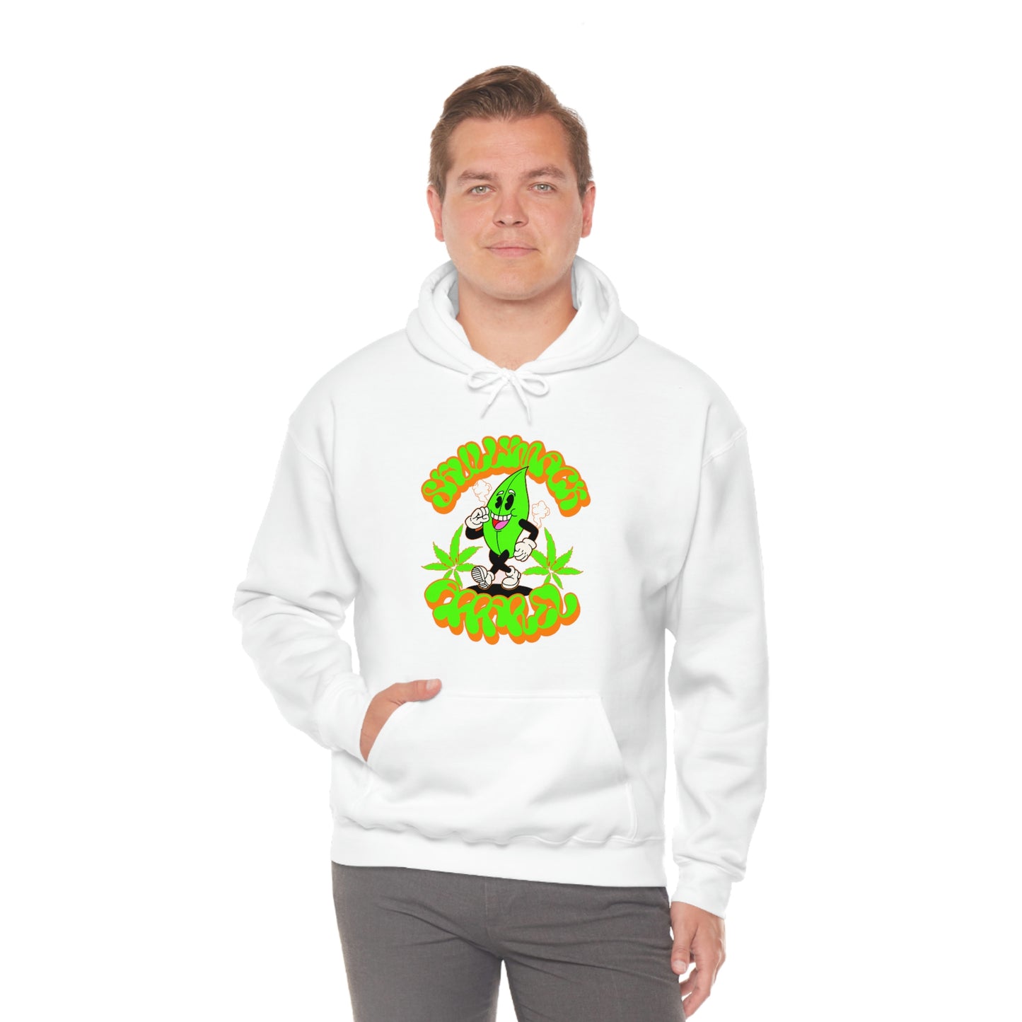 Skullymack 420 OG wht Hooded Sweatshirt