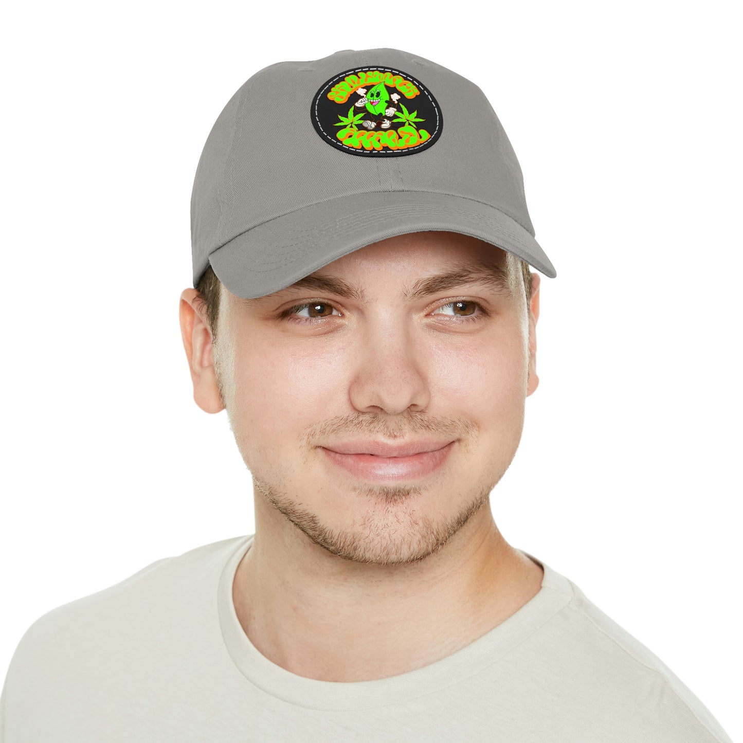 Skullymack 420 Hat with Leather Patch (Round)