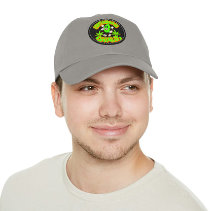 Skullymack 420 Hat with Leather Patch (Round)