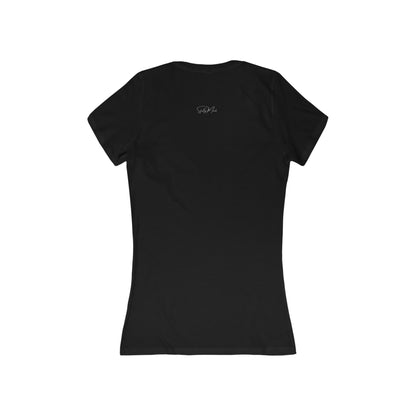 Women's Skullymack short sleeve deep V-Neck Tee