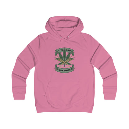 Skullymack It's 420 Girlie College Hoodie