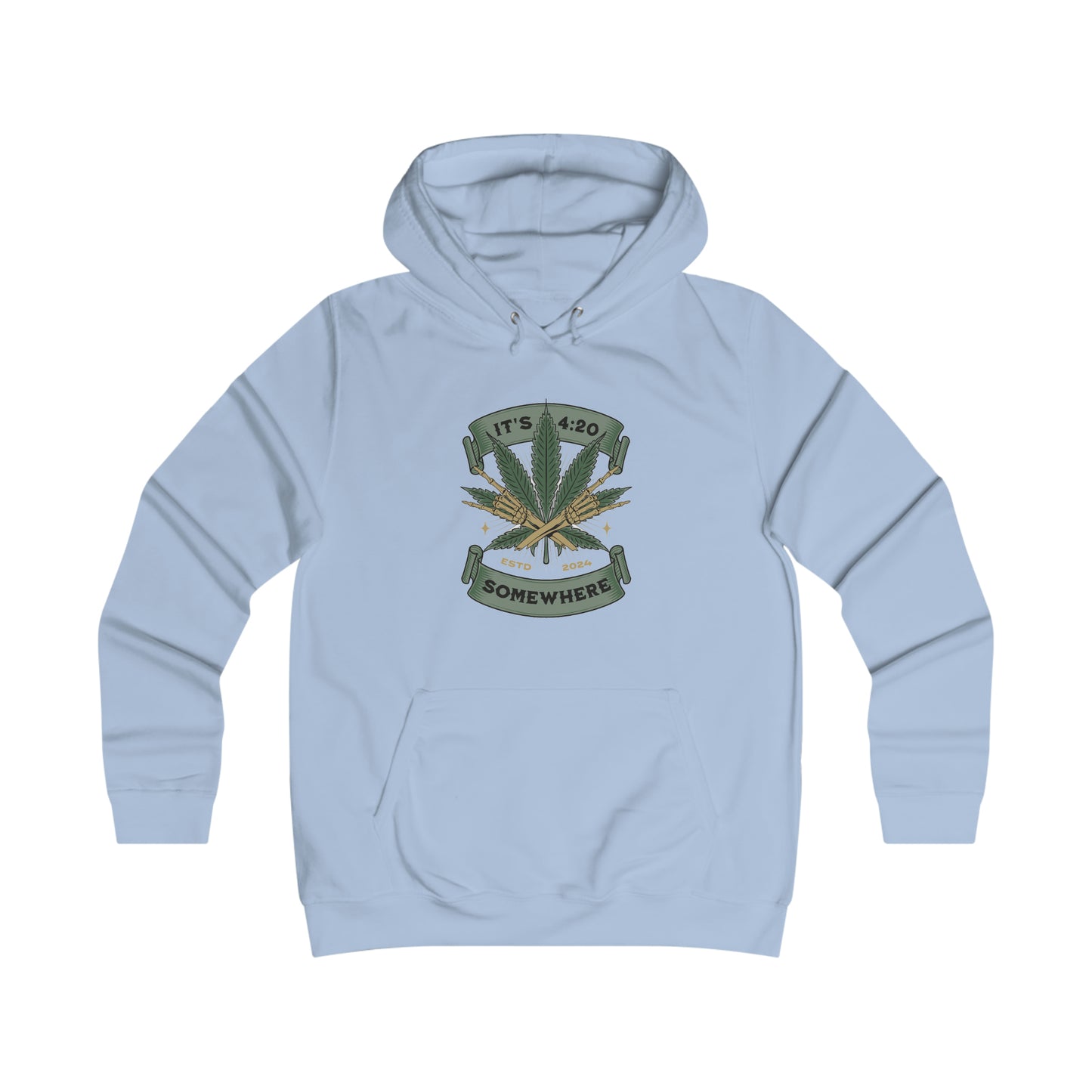 Skullymack It's 420 Girlie College Hoodie