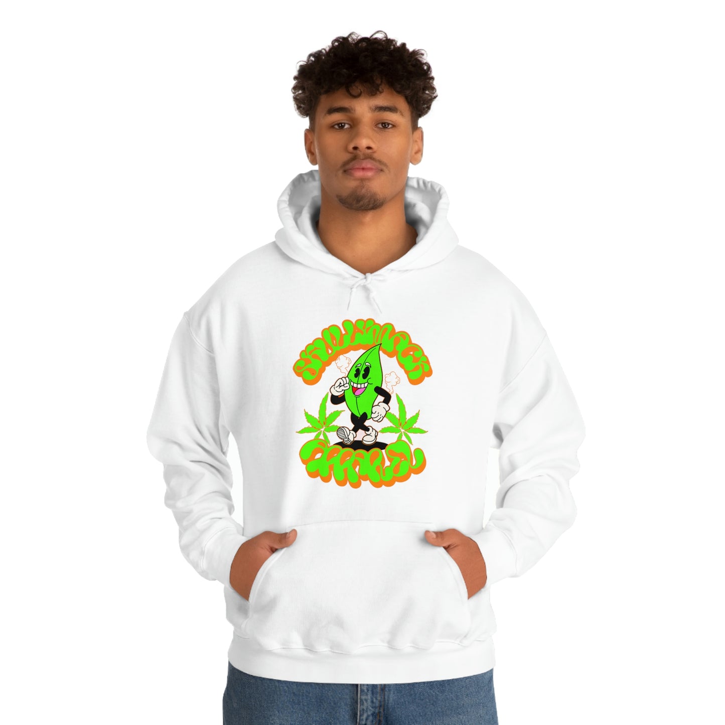 Skullymack 420 OG wht Hooded Sweatshirt