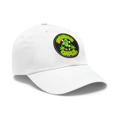 Skullymack 420 Hat with Leather Patch (Round)