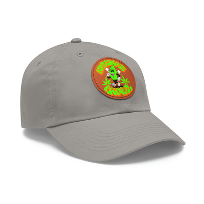 Skullymack 420 Hat with Leather Patch (Round)