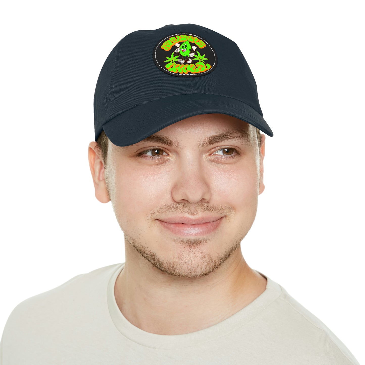 Skullymack 420 Hat with Leather Patch (Round)