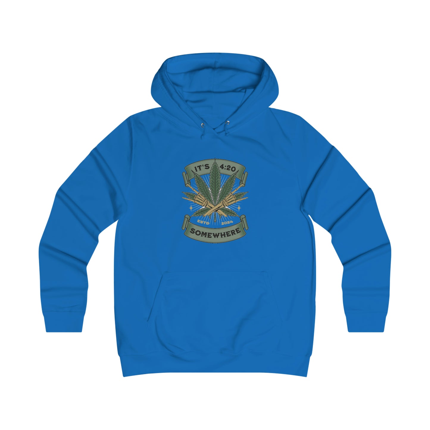 Skullymack It's 420 Girlie College Hoodie