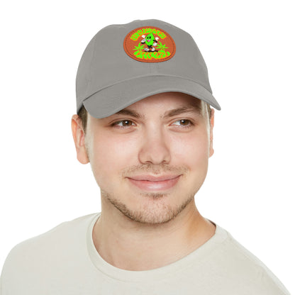 Skullymack 420 Hat with Leather Patch (Round)