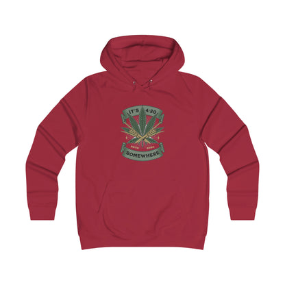 Skullymack It's 420 Girlie College Hoodie