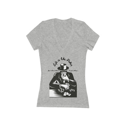 Women's Skullymack Short Sleeve Deep V-Neck Tee