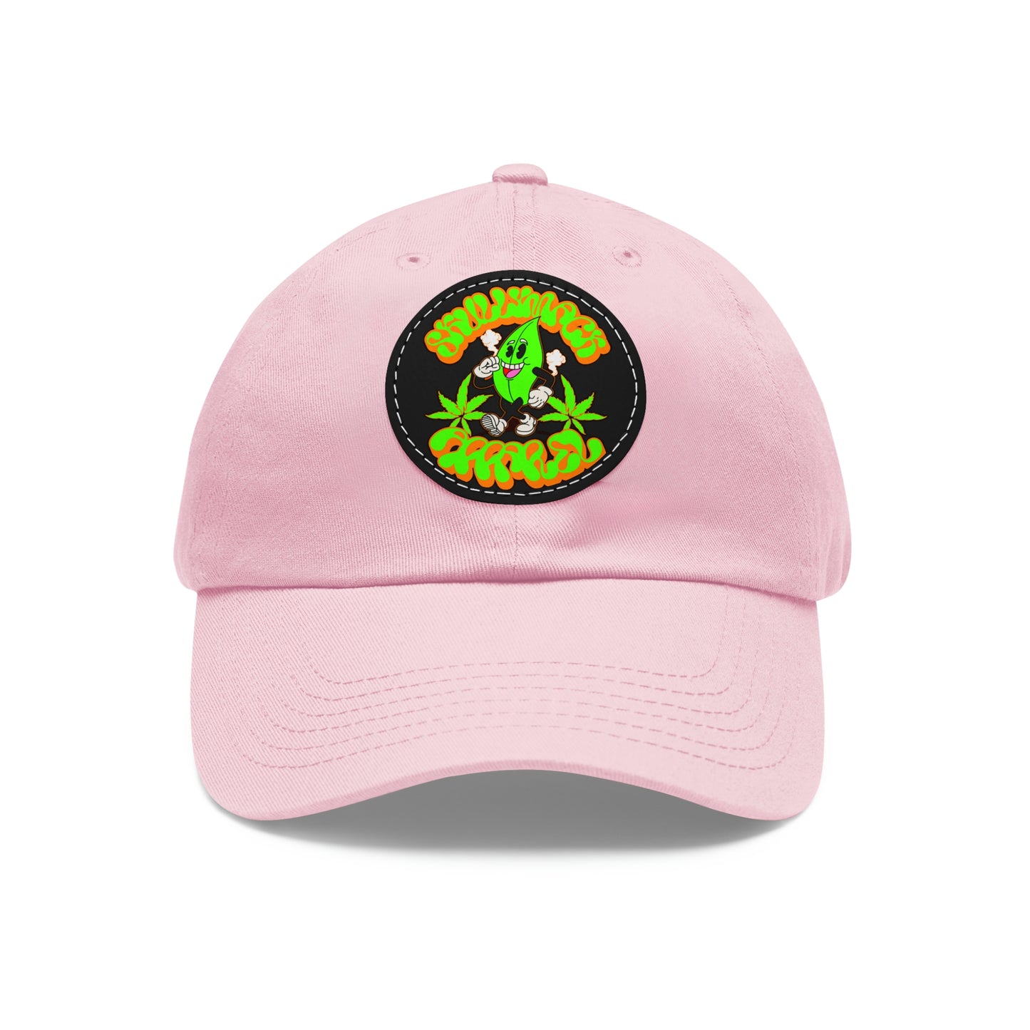 Skullymack 420 Hat with Leather Patch (Round)