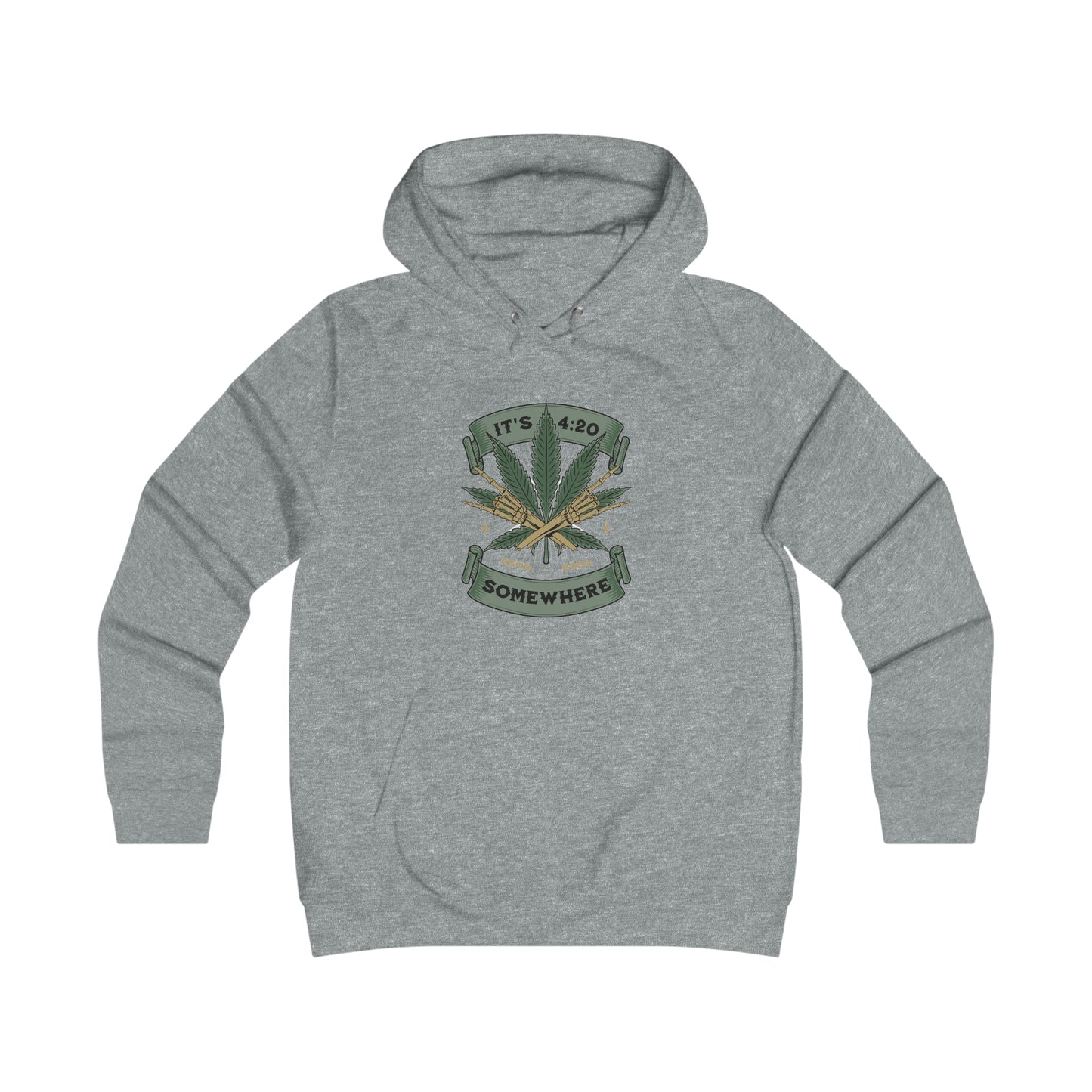 Skullymack It's 420 Girlie College Hoodie