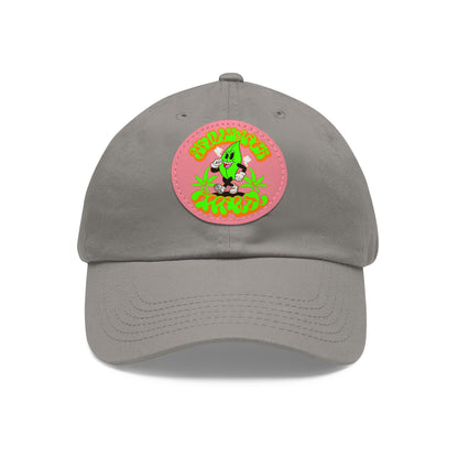 Skullymack 420 Hat with Leather Patch (Round)