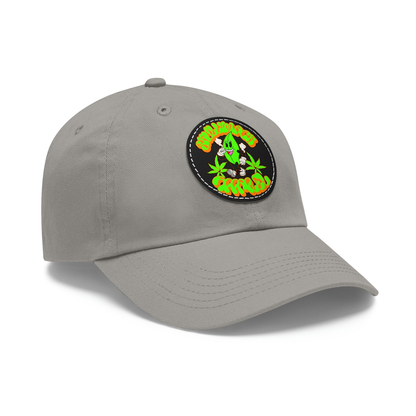 Skullymack 420 Hat with Leather Patch (Round)