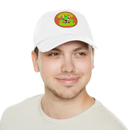 Skullymack 420 Hat with Leather Patch (Round)