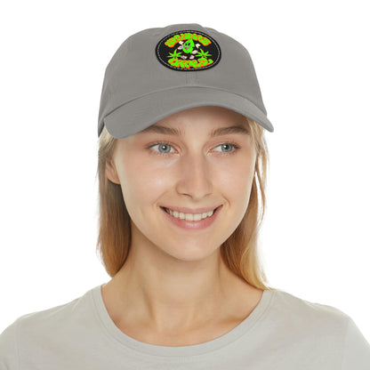 Skullymack 420 Hat with Leather Patch (Round)