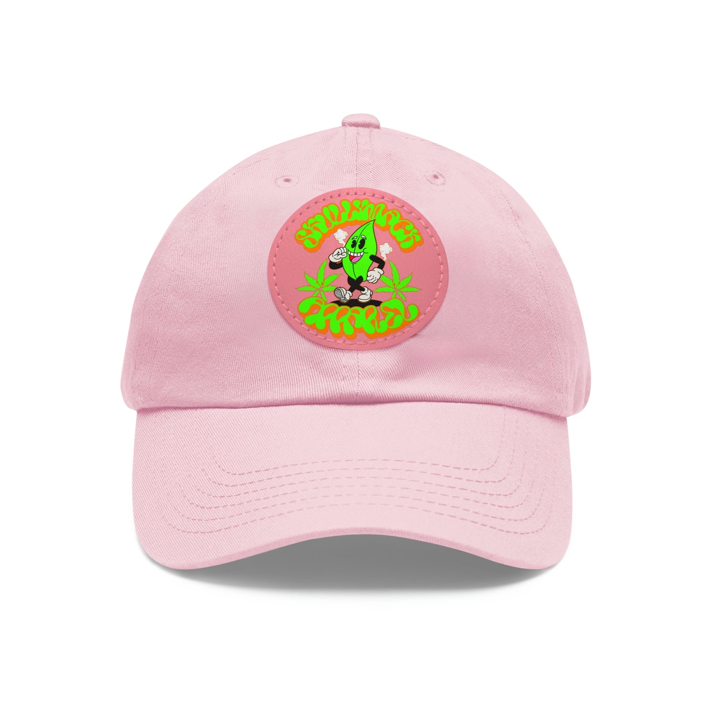 Skullymack 420 Hat with Leather Patch (Round)