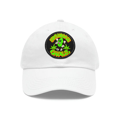 Skullymack 420 Hat with Leather Patch (Round)