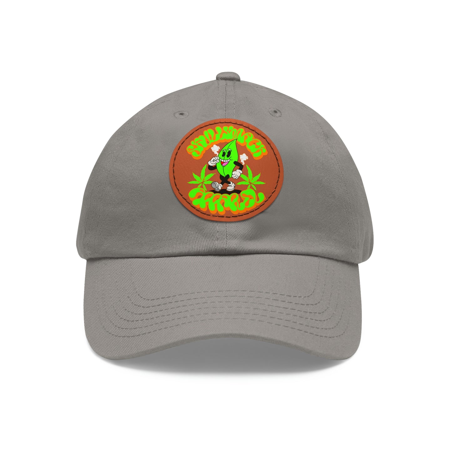 Skullymack 420 Hat with Leather Patch (Round)