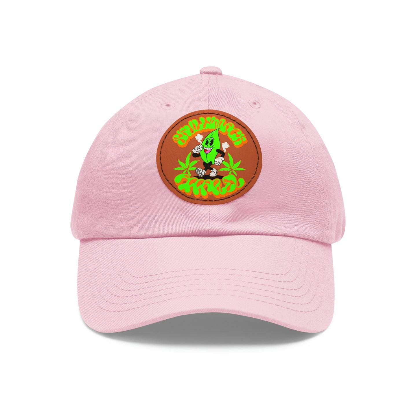 Skullymack 420 Hat with Leather Patch (Round)