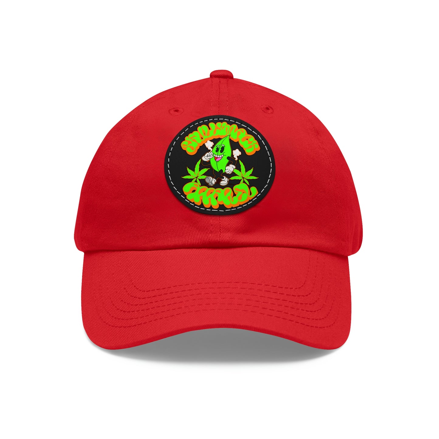 Skullymack 420 Hat with Leather Patch (Round)