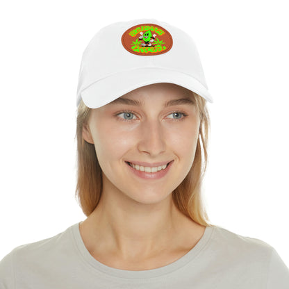 Skullymack 420 Hat with Leather Patch (Round)