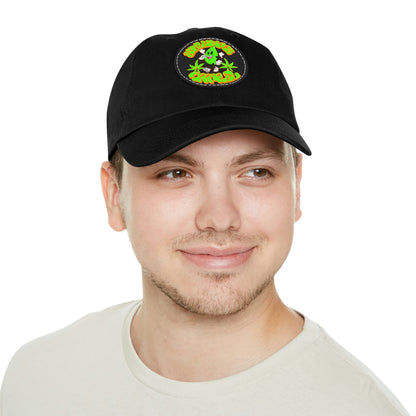 Skullymack 420 Hat with Leather Patch (Round)