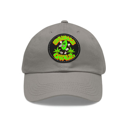 Skullymack 420 Hat with Leather Patch (Round)