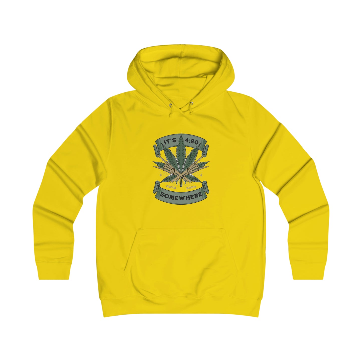 Skullymack It's 420 Girlie College Hoodie