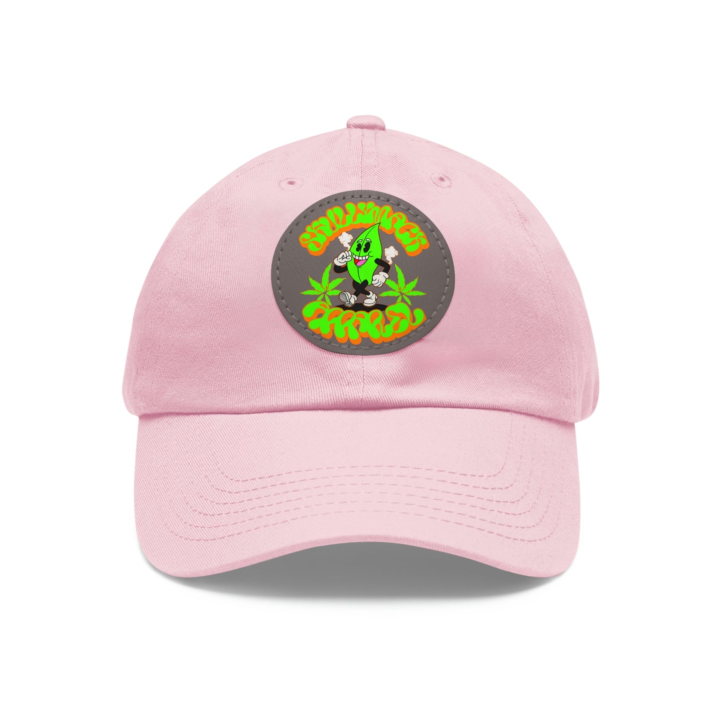 Skullymack 420 Hat with Leather Patch (Round)