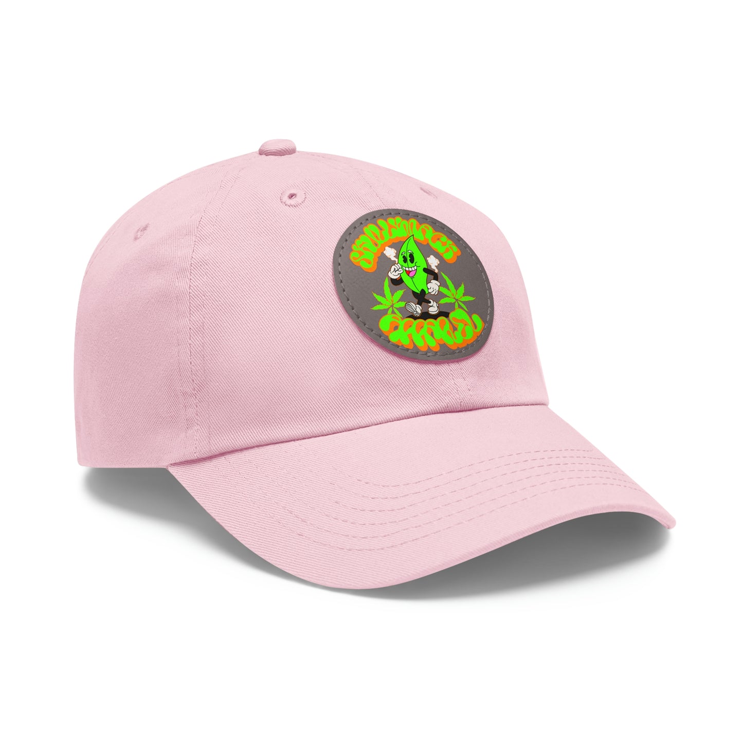 Skullymack 420 Hat with Leather Patch (Round)