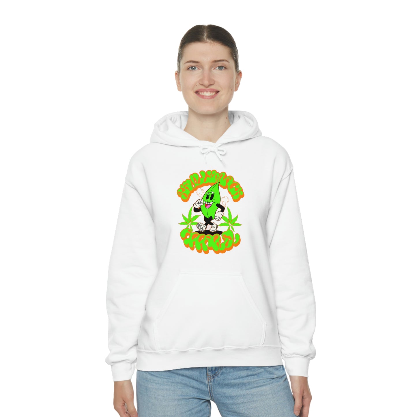 Skullymack 420 OG wht Hooded Sweatshirt