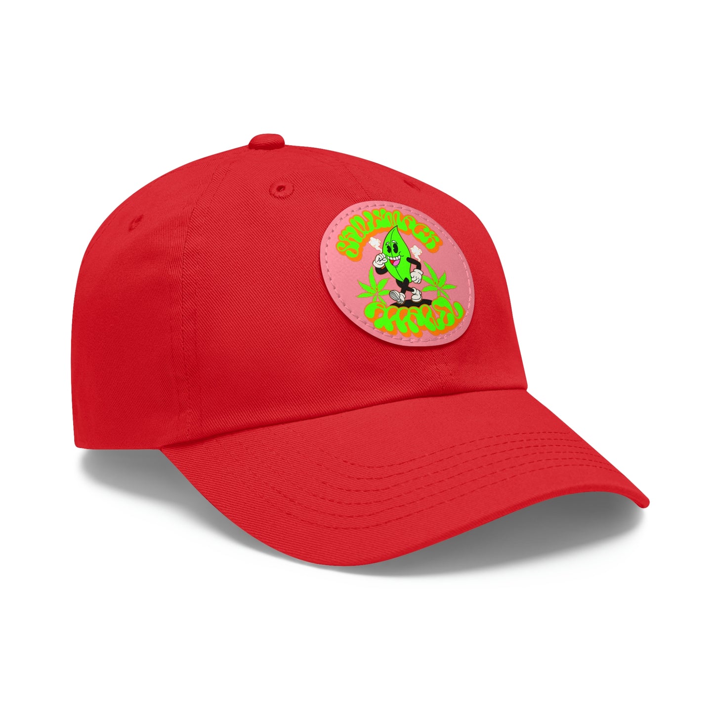 Skullymack 420 Hat with Leather Patch (Round)