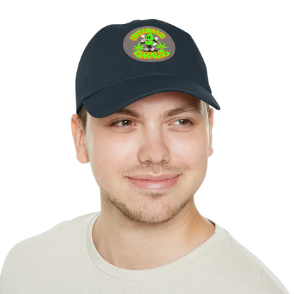 Skullymack 420 Hat with Leather Patch (Round)