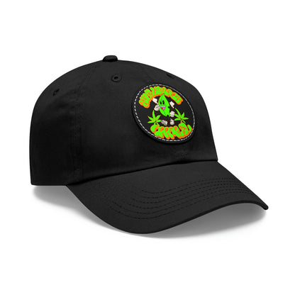 Skullymack 420 Hat with Leather Patch (Round)