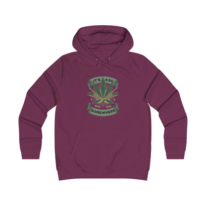 Skullymack It's 420 Girlie College Hoodie