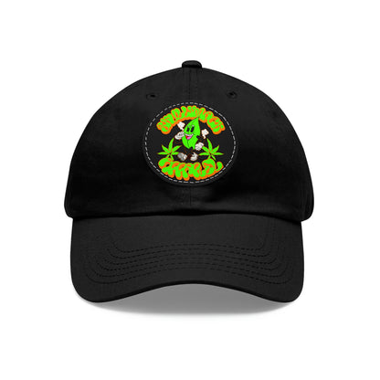 Skullymack 420 Hat with Leather Patch (Round)